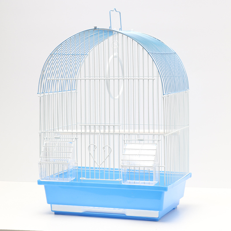 虎皮鹦鹉鸟笼子文鸟牡丹珍珠笼小号小型观赏金属造型别墅笼繁殖笼