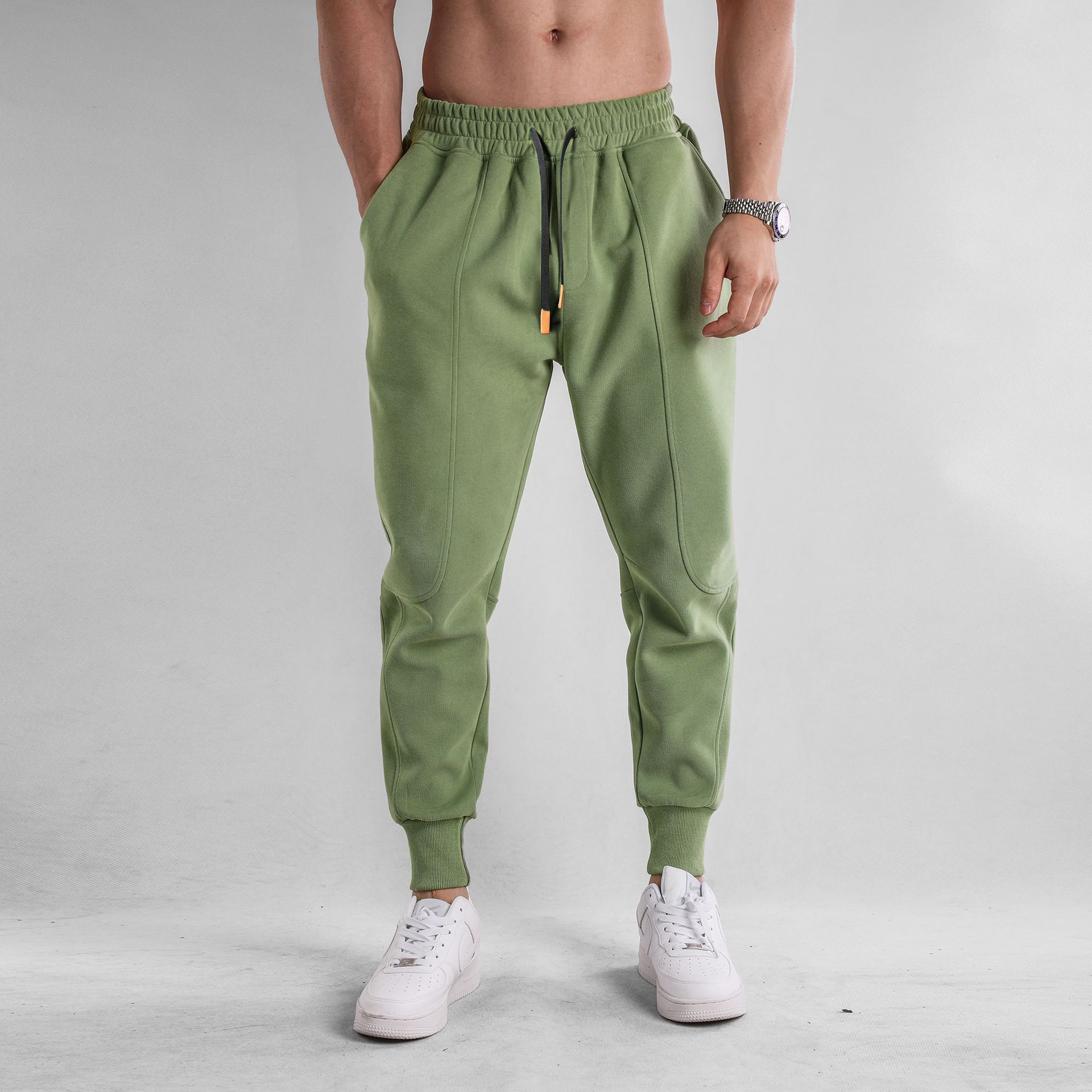2023 Primavera, Otoño e Invierno Pantalones casual deportes hombres pantalones de chándal atados al tobillo en stock fuente al por mayor productos de fábrica luz cocida al aire libre