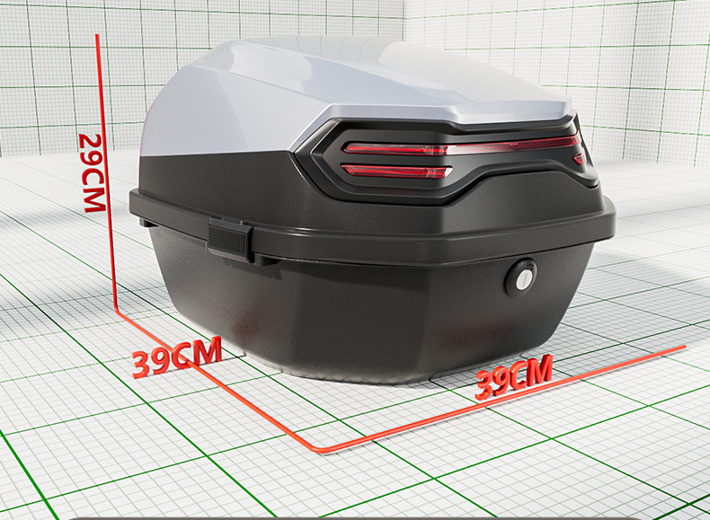 Suitable for Electric Vehicle Motorcycle Trunk Large Capacity Waterproof Wear-Resistant Durable Anti-Fall Electric Vehicle Storage Trunk