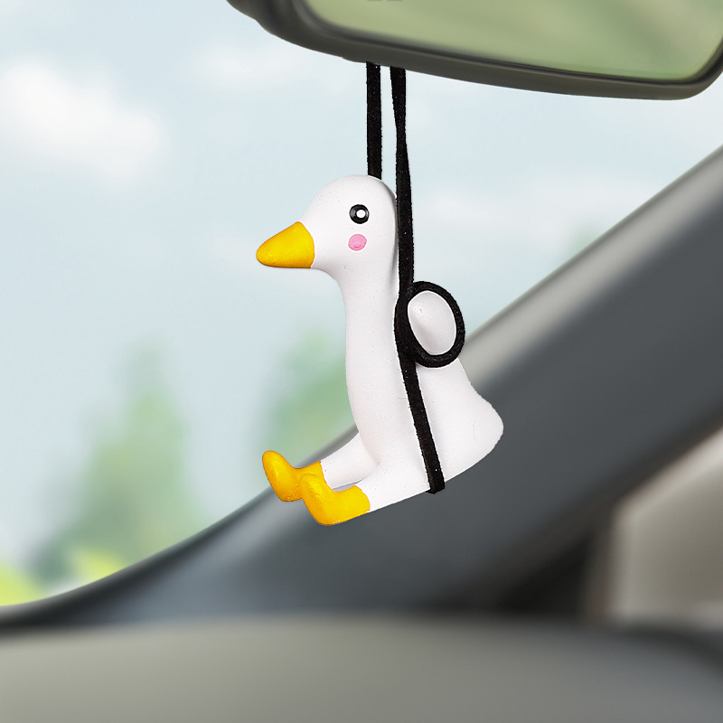 Cross-Border Car Hanging Ornaments Swing Duck Car Hanging Decoration Car Essential Supplies Car Interior Accessories