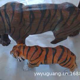 手工雕刻虫鱼鸟兽木制工艺摆件 动物摆件 动物雕刻摆件