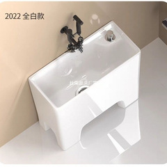 陶磁器のモップを洗う池の高い足のベランダのトイレのモップの池の小さい家庭用のたらいの4足の大きい布の池の水槽
