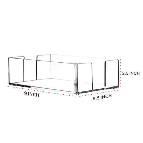 Acrylic Vertical Paper Towel Holder for Cafes, Hotels, Restaurants, Desktop Napkin Paper Tray, Simple Table Napkin Box