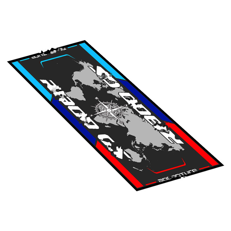 Alfombra para motocicleta, tapete de exhibición para sala de exposición de equipos de motociclismo, tapete especial para el suelo, alfombra para dormitorio, imprescindible para los entusiastas de las motocicletas, forma cuadrada.