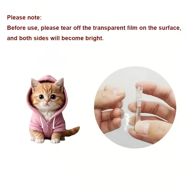 Cross-Border Acrylic 2D Flat Print Hook Pink Sweatshirt Pink Milk Tea Cat Cartoon Backpack Cute Tag Cross-Border Acrylic 2D Flat Print Hook Pink Sweatshirt Pink Milk Tea Cat Cartoon Backpack Cute Tag