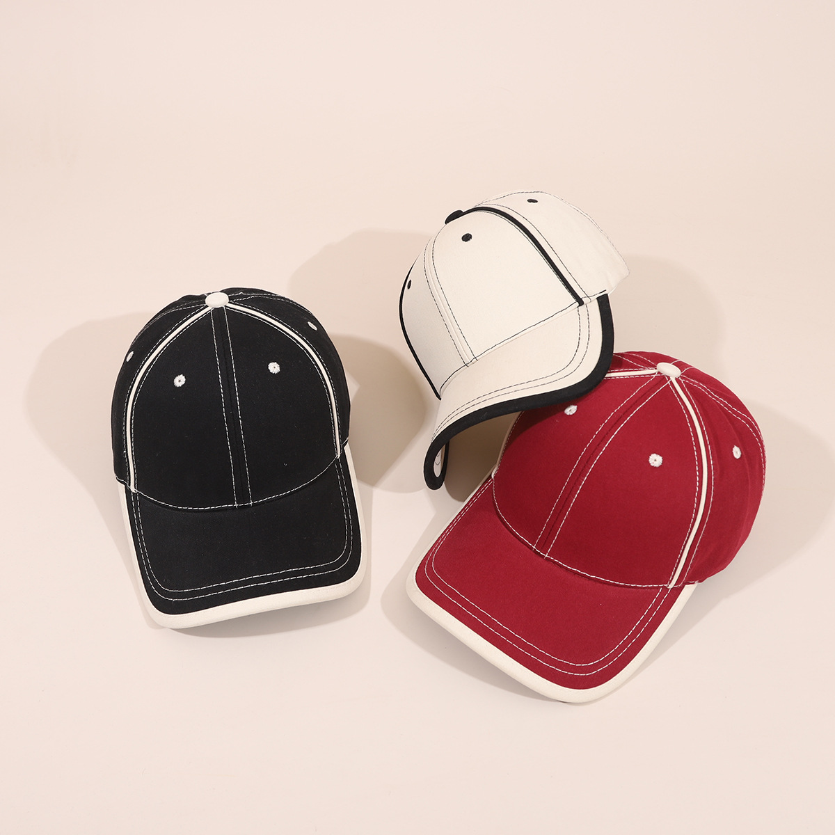 Herren Baseballcap Mit Breiter Krempe Für Große Köpfe Schlicht_voghion.com