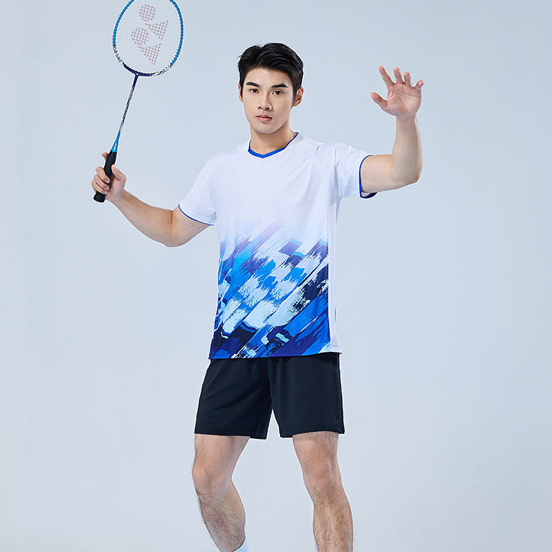 Nuevos trajes deportivos de bádminton se pueden imprimir ropa de entrenamiento ropa de voleibol de aire secado rápido ping-pong 1503