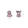 New small animal glazed beads frog frog panda squirrel glazed bead handmade DIY necklace ear pendant accessories manufacturers