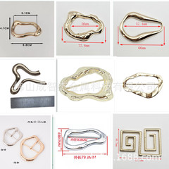 合金日字バックル、ベルトバックル、19種類の不規則なバッグ、衣類バックル、ハットバックル、コートバックル、調整バックル