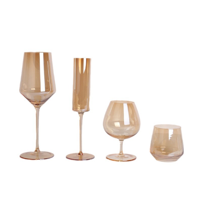 Bar VIP exclusiva copa de vino Luz de lujo de gama alta VIP vino conjunto blanco copa de vino cóctel copa de vino tinto traje de copa de vino