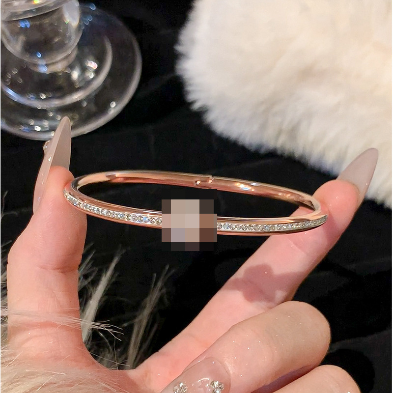 1 pulsera - geometría de oro rosa