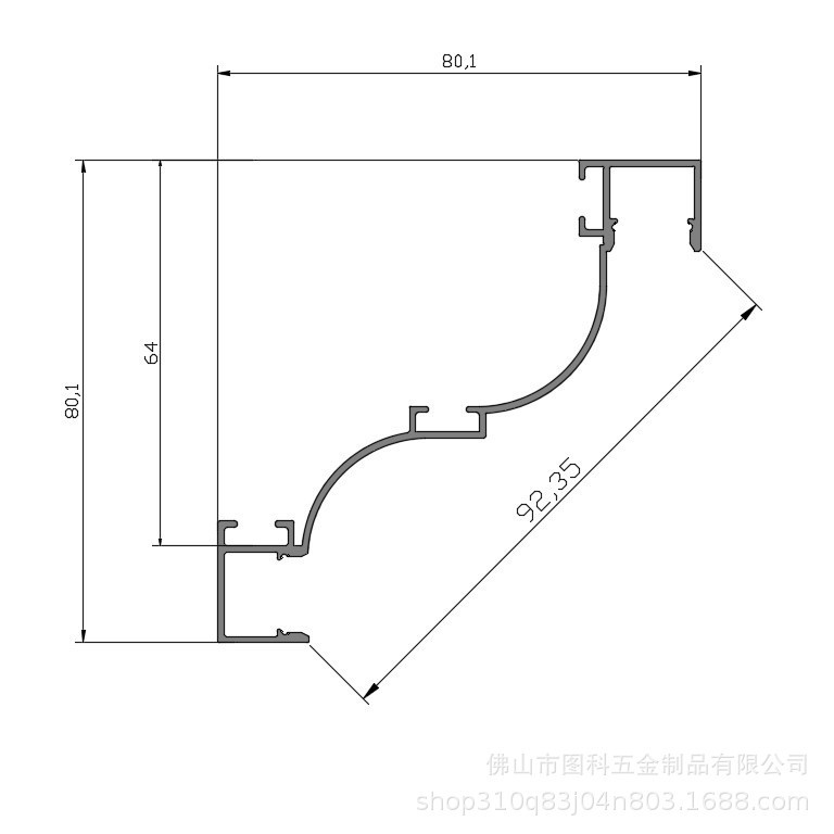 双面发光铝合金顶角线灯双眼皮线型灯铝型材免吊顶石膏线条加灯带|undefined