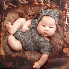 影樓兒童攝影服裝寶寶月子照百天照嬰幼新生兒寫真造型拍照相衣服