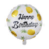 18 -inch birthday happy circular aluminum film balloon Happy Birthday aluminum foil balloon new children's toys