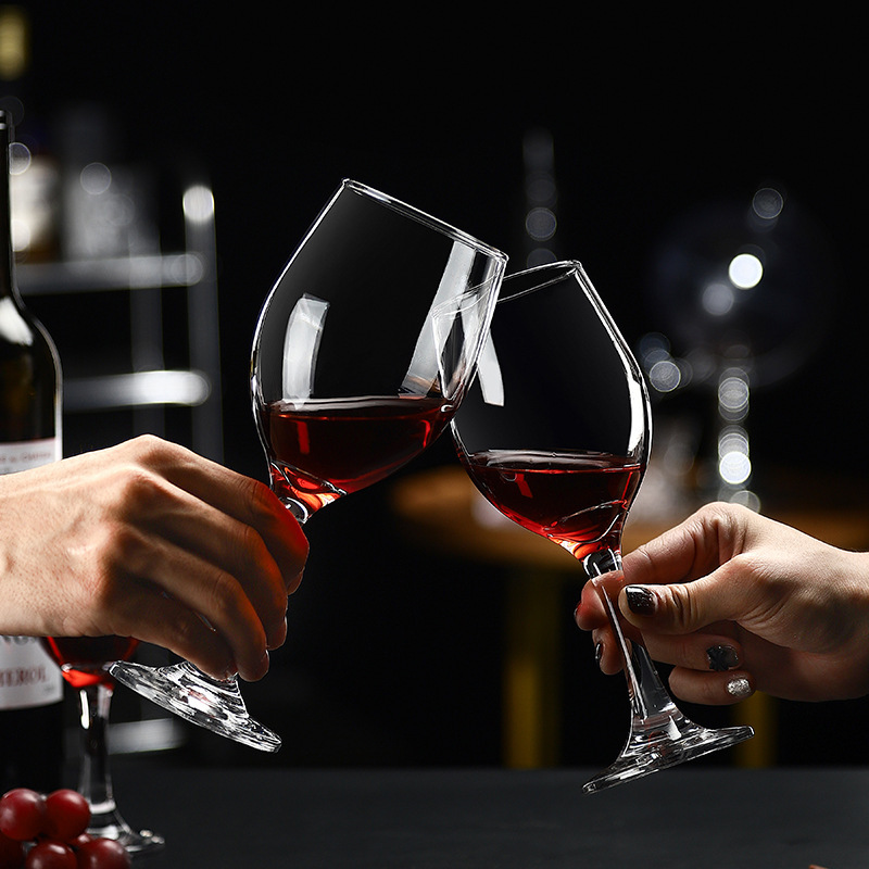 Taza de vino de cristal de lujo de alta gama de estilo europeo, juego de decantador de copa de Borgoña para el hogar, copa de vino pequeño