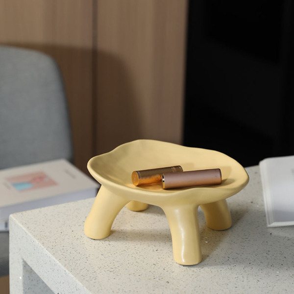 Cream brand ceramic storage system for living room for keys