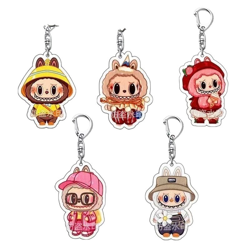 フォレストスタイルラブリーペンダントインガールハートハイエンドかわいいカップルアクリルペンダント多用途キーホルダー|undefined