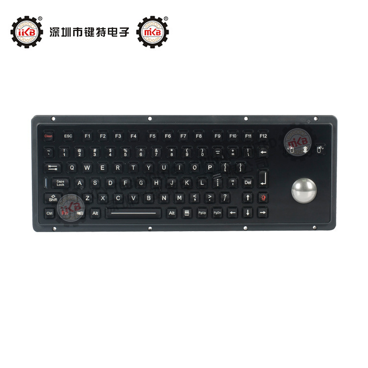 IP65 static dustproof Waterproof riot industrial and military keyboard with IP65 static waterproof stainless steel mechanical ball