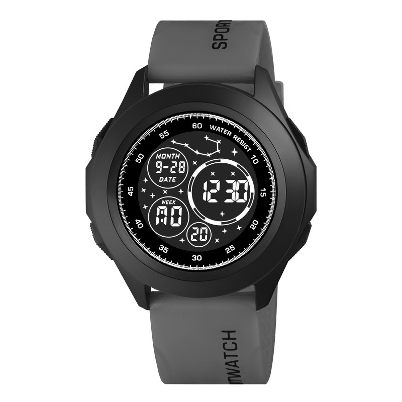 Nuevos productos para hombres alarma reloj electrónico multifuncional tendencia de luz nocturna estudiantes deportivo al aire libre cronómetro electrónico en stock