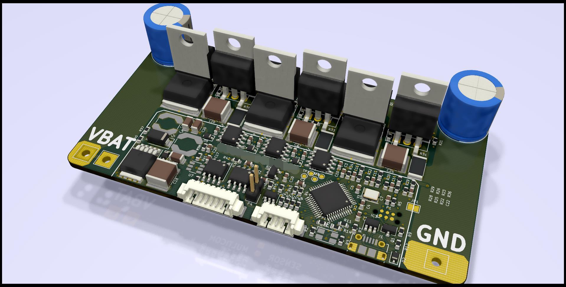 原版VESC单芯片驱动Gatedrivers电调(板子部分-硬件V1.4)