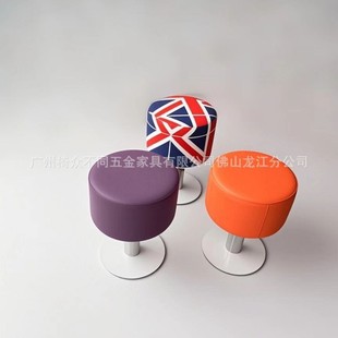 Hot-Selling In-Stock Factory Direct Delivery Winter Melon Stool Burger Fast Food Small Round Stool Fast Food Restaurant Game Console Chair