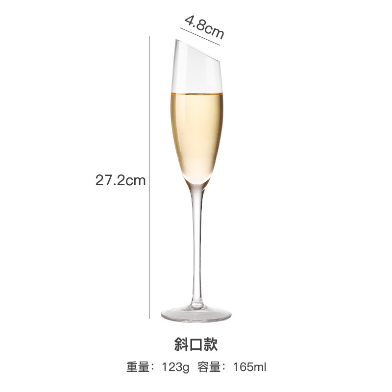 Crystal Champagne Cups Spuming Wine High Foot Cup Set Home Creativity Cups Wine Cups Cocktail Cups Wine Cups