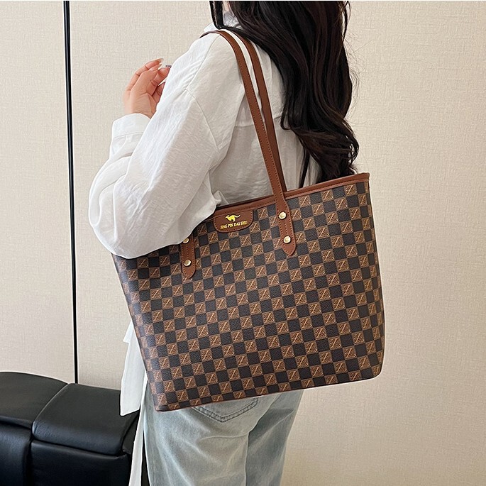 Women's Bag 2025 Women's New Fashion High-End Outing Bag Work Clothing Versatile Satchel Shoulder Large Capacity Tote Bag