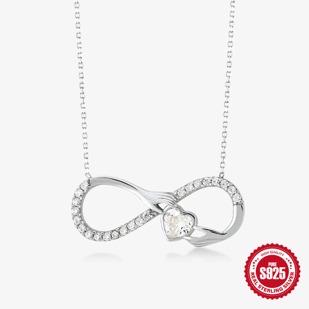 cable chain Chain Type 1 Piece Quantity Daily Occasion 925 Sterling Silver Material 1 Piece 925 Sterling Silver Heart Shape Artificial Gemstones Cable Chain Pendant Necklace