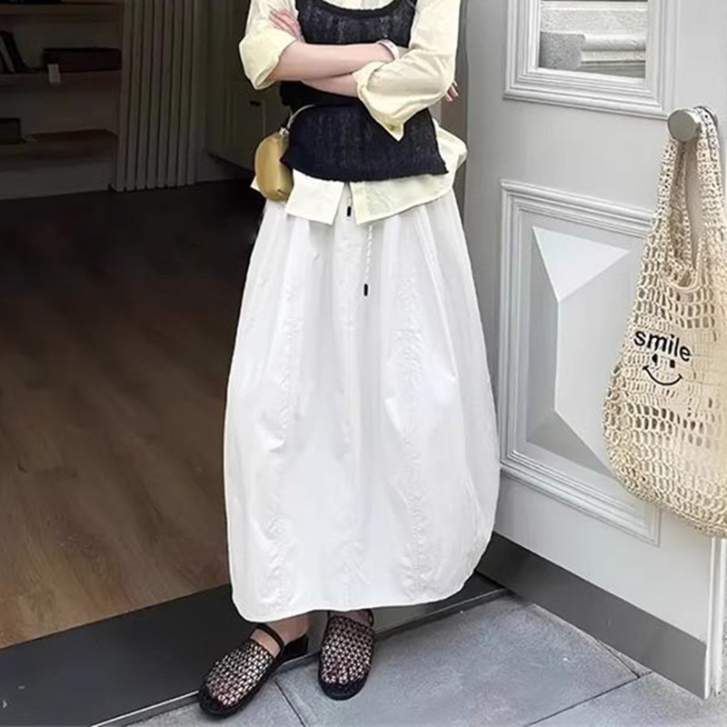 スカート ミドル丈スカート カスタマイズガーリースタイル スプライスパンプキンスカート レディース 夏 ハイウエスト シンプル 万能 カジュアル 花|undefined