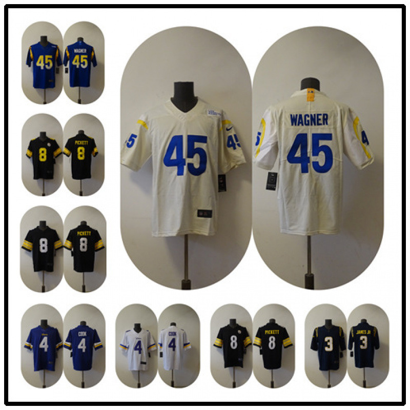 American Football Jersey Legend Second Generation Rams Steelers Chiefs Lightning Dolphins Embroidered Jersey T-Shirt Mesh