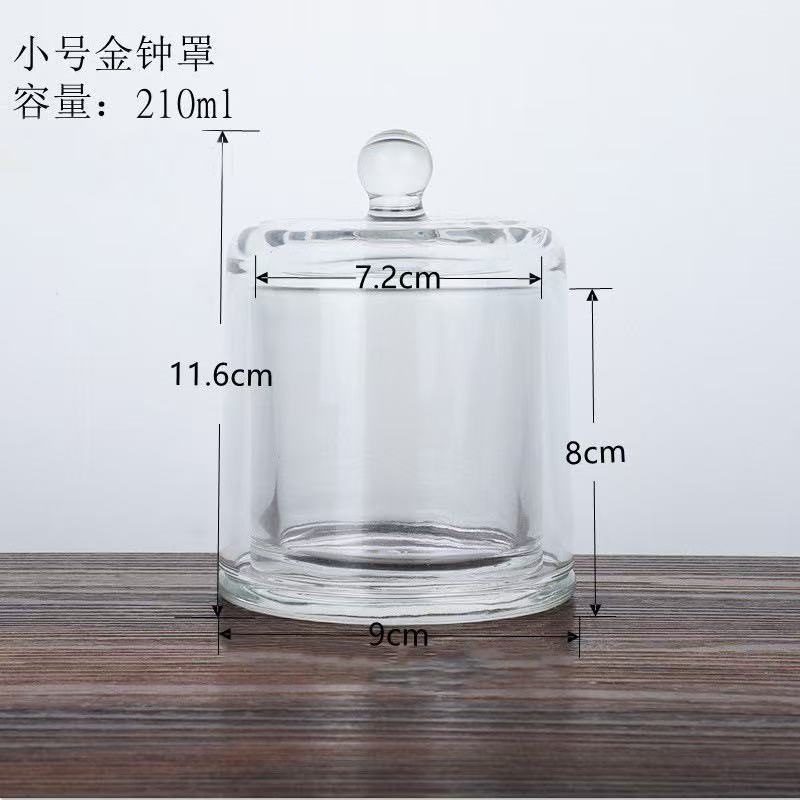 Campanas de oro, cubierta de fragancia de vidrio, candelabros con cubierta, cristal sin fuego, cubierta de vidrio de fragancia de expansión, vidrio decorativo, vidrio de decoración