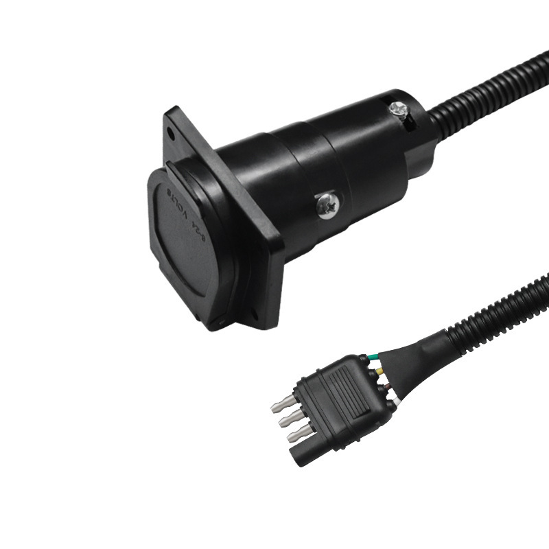 Wholesale with Stand UA1701K American 7-core Car Connector American Trailer Plug 4 to 7 Pin Power Cord