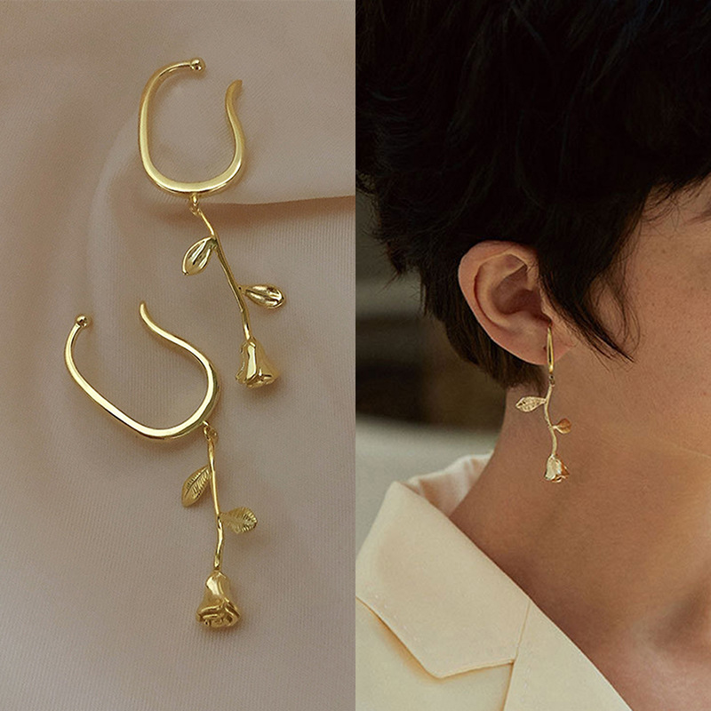 8g Weight Zircon Inlay Material Ear Studs Classification 1 Piece Quantity Daily Occasion Copper Material U Shape Pattern Women'S Gender Plating Design Fashion Style Fashion U Shape Copper Plating Zircon Women's Ear Studs 1 Piece 20