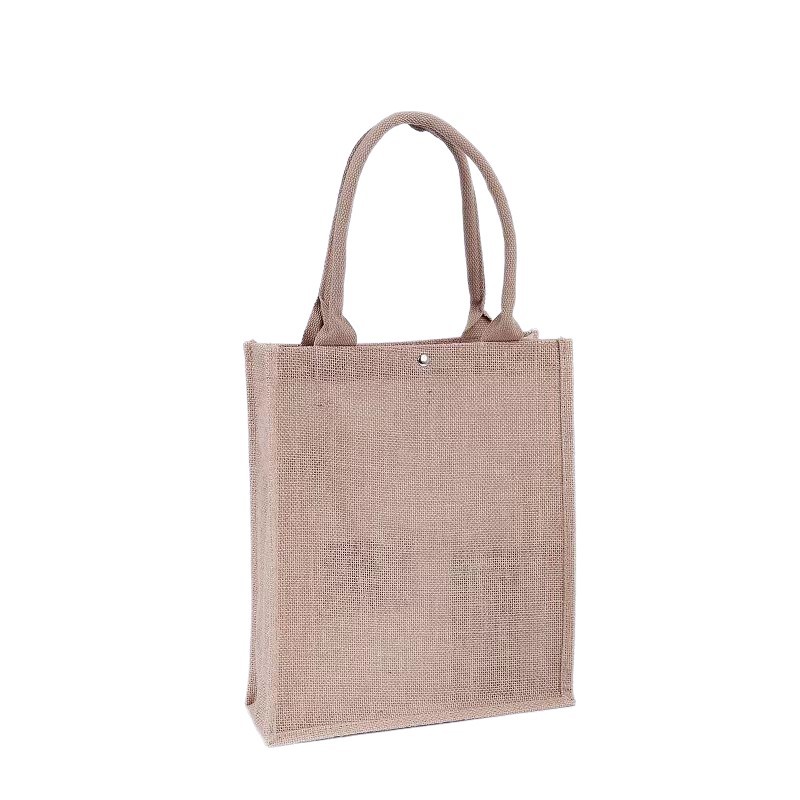 Fuente de fábrica de lino bolsa de lana quema de yute bolsas de regalo personalizadas con logotipo de impresión