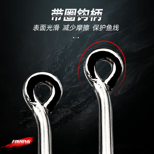 125/boxed reinforced crank hook Luya fish hook wide belly crank hook Texas fishing group soft bait hook sea fishing hook
