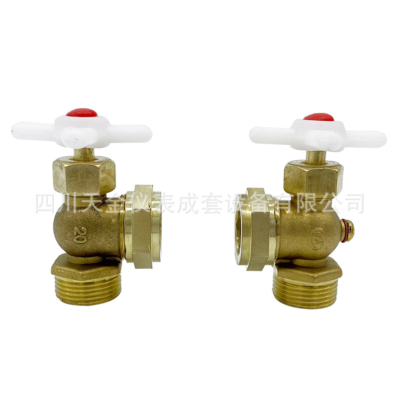 锅炉玻璃管考克液位计黄铜考克DN15 外丝接口水位高低旋转调节阀