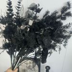 摄影道具暗黑色花玫瑰花假花装饰布置黑色哥特风花艺造景系铁线莲