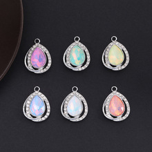 欧美心形爱心吊坠配件水滴合金diy配饰挂件 吊坠手链项链配件批发