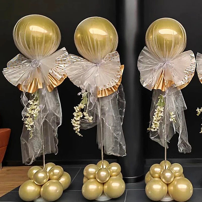 Amazon 2m balón poste soporte de cumpleaños fiesta de boda balón telescópico guía conjunto de soporte de balón