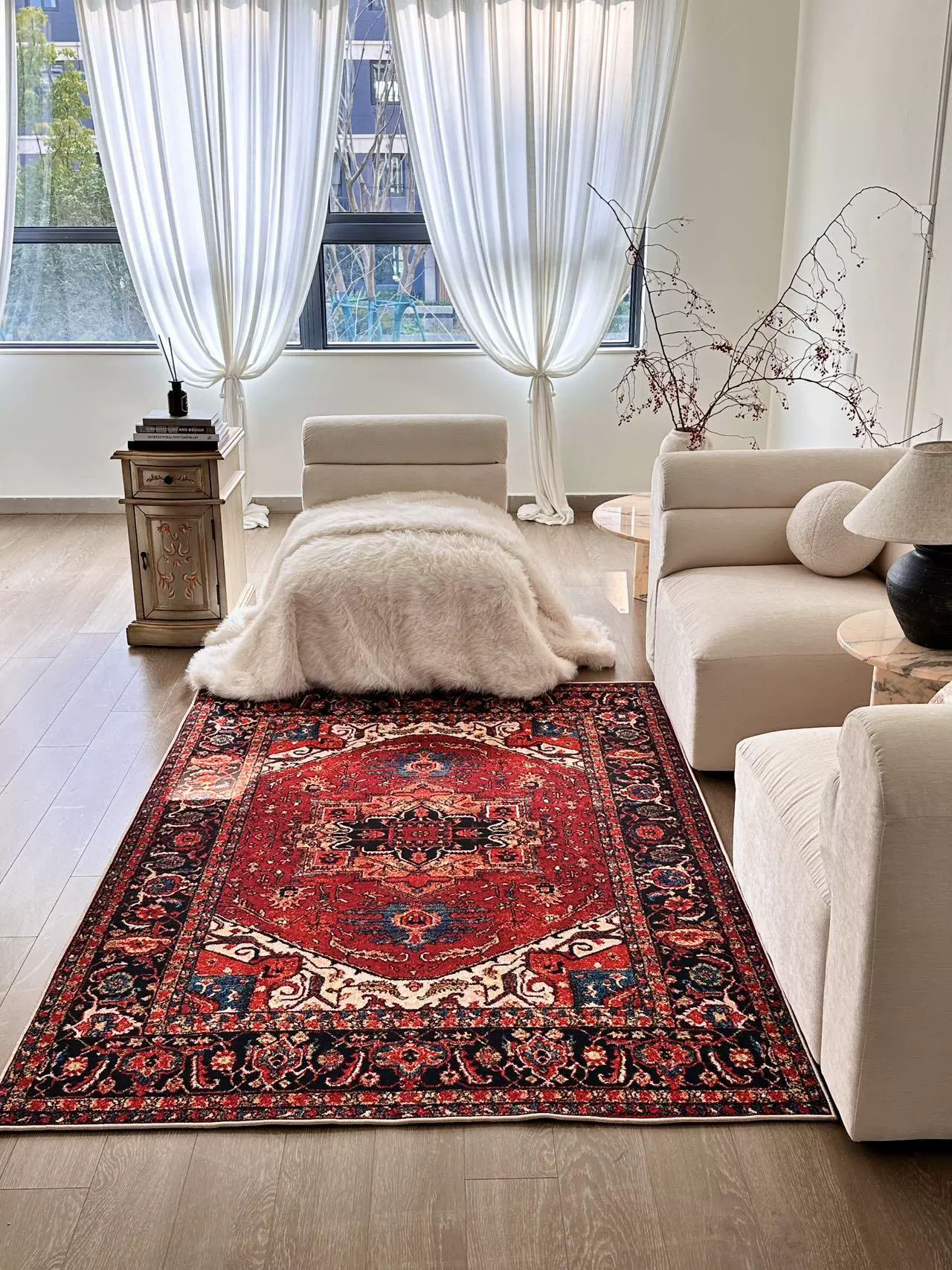 Zi Fan гостиная ретро ковер можно стереть антикварные персидские диванные одеяла Американский средний этнический кабинет спальни & &