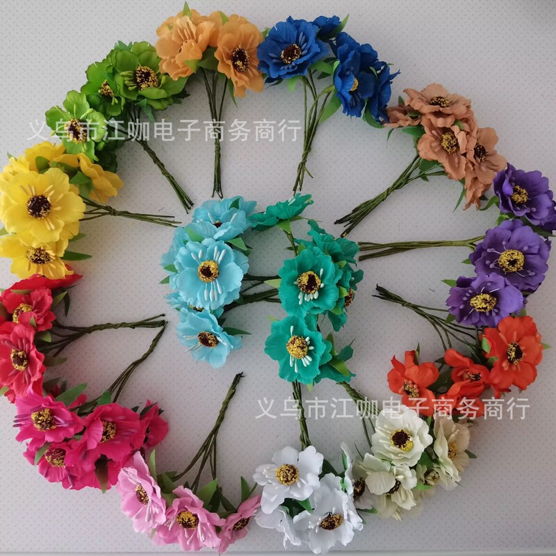Garlands Rattan DIY Material Accessories Artificial Flower Hibiscus Cherry Blossom Cloth Flower Sunflower Candy Box Gift Box Headwear
