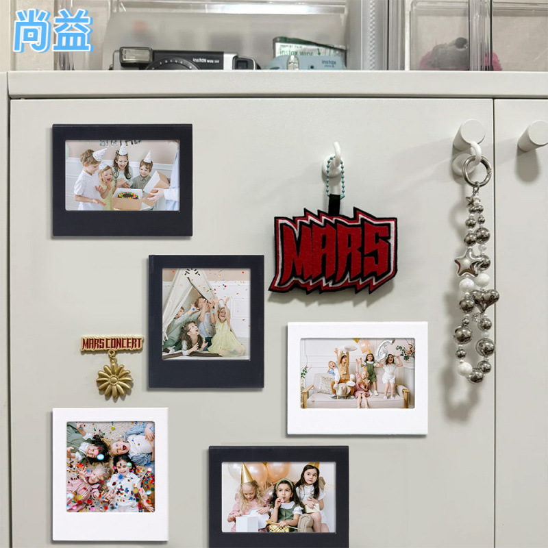 Polaroid 5inch Magnetic Photo Frame Wide/Polaroid Magnetic Fun Small Photo Frame Hollow Cross-Border Hot Sale