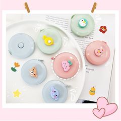 Cute Cartoon Automatic Retractable Tape Measure Student Convenient Round Measurement Wholesale Mini Measurement Multifunctional Tape Measure