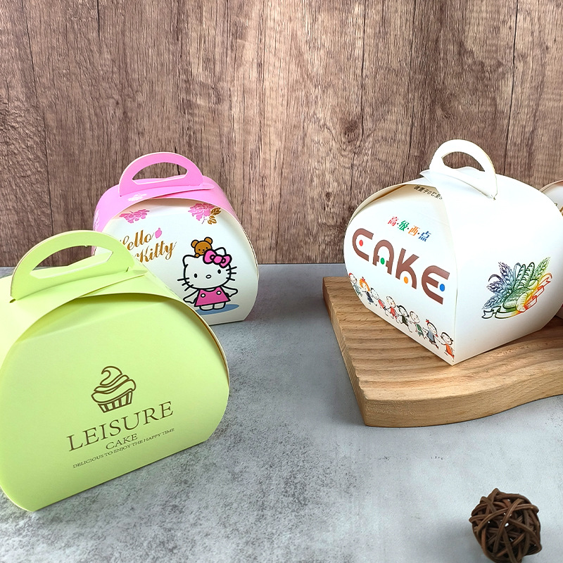 Caja de pastel de mousse portátil, caja de embalaje de postres para hornear, caja de embalaje extraíble desechable, caja de regalo al por mayor