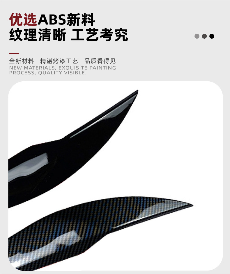 Headlight Eyelid Trim Cover Sticker for BMW 3 Series F30 F31 2012-18