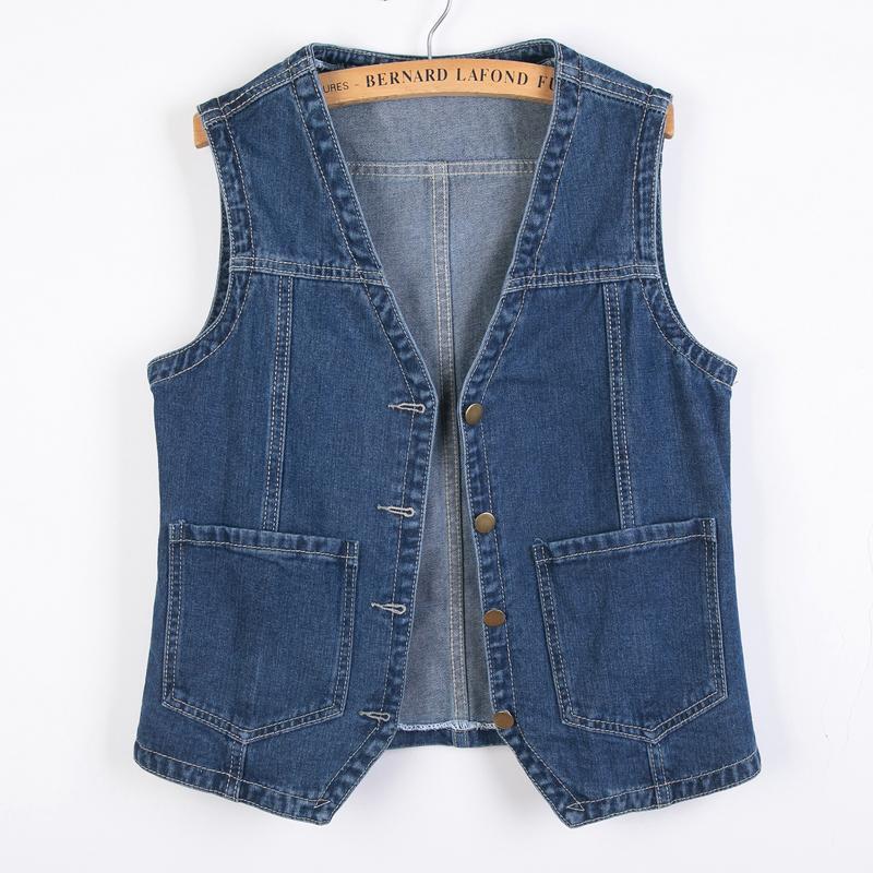 Denim Vest for Women, Spring and Autumn 2025 New Model, Korean Style Retro Large Size Women's Outerwear, Autumn and Winter Vest Jacket Denim Vest for Women, Spring and Autumn 2025 New Model, Korean Style Retro Large Size Women's Outerwear, Autumn and Winter Vest Jacket