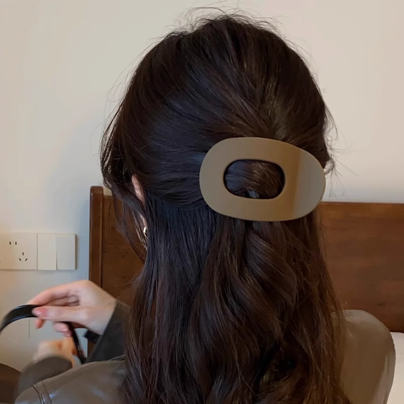 Amazonの人気ヘアクリップセット、シームレスな後頭部つや消し爪クリップ、長方形のサメクリップ、女性用クロスボーダーヘアアクセサリー|undefined
