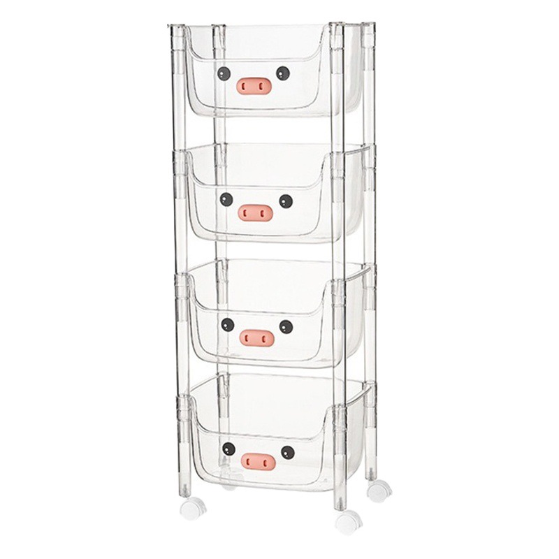 Piso Trolley móvil merienda gabinete de almacenamiento de múltiples capas de noche estantería dormitorio hogar artefacto rack de almacenamiento
