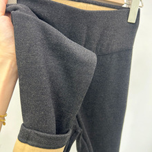 2025年秋新款时尚百搭高腰保暖裤女修身显瘦无痕加绒打底裤391