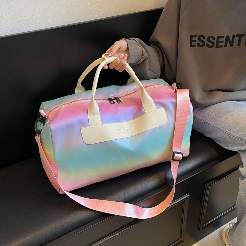 Fashionable fresh design sports bag wet and dry separation to go out
